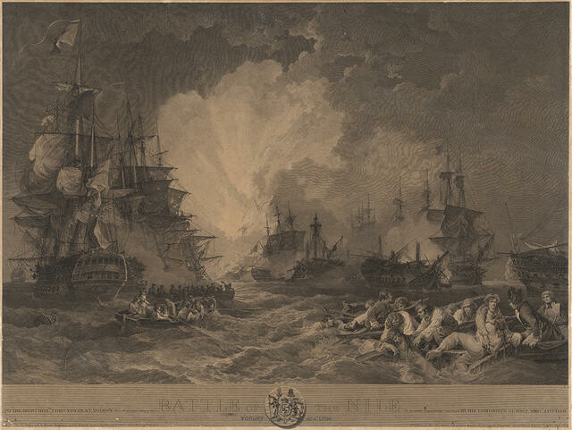 The Battle Of The Nile Fought Augt 1. 1798