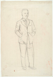 Heathcote Helmore study for ‘Homage to Frances Hodgkins’
