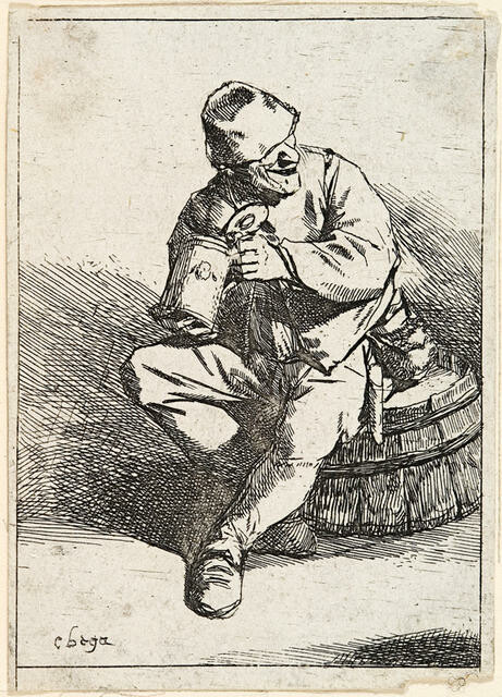 Peasant Drinking From Tankard