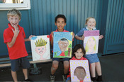 Pupils' self-portraits aid in healing