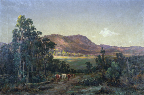 Arthur Merric Boyd Autumn afternoon at Mooroolbark. Collection of Christchurch Art Gallery Te Puna o Waiwhetū, presented by Mrs B Pearce in memory of Desmond A McCaskey (1910-1983), 1984.    