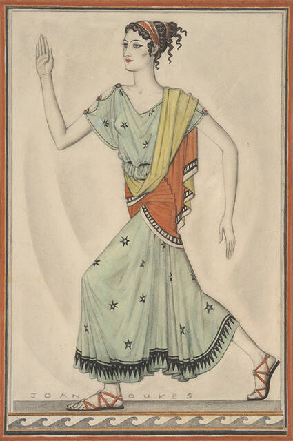 Greek Dancer, Stage Costume