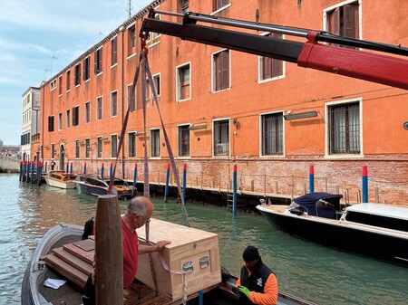 Fiona Pardington’s exhibition arrives at the venue by boat