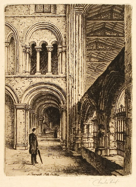 N. transept (late smithy)