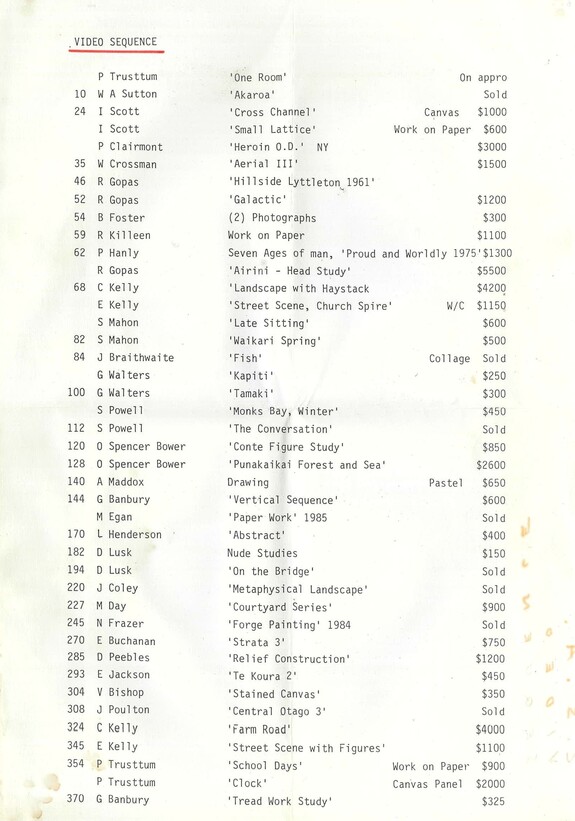 Canterbury Society of Arts video list