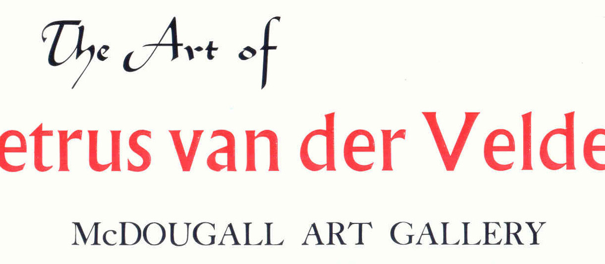 Petrus van der Velden Exhibition