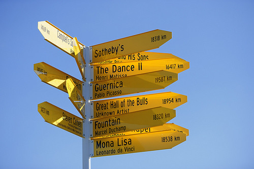 Matt Akehurst You Are Here 2011. Aluminium, steel, paint, vinyl. Reproduced courtesy of the artist
