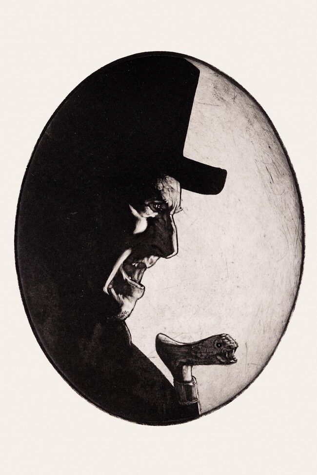 Jason Greig Mr Hyde 2010. Monoprint. Courtesy of the artist and Brett McDowell Gallery