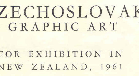 Czechoslovak Graphic Art exhibition catalogue cover (detail)