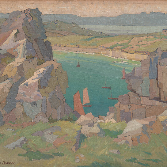 Rhona Haszard The Sea And The Bay 1927 Collection of Christchurch Art Gallery te Puna o Waiwhetū; presented by the Canterbury Society of Arts, 1932