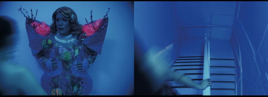 Lisa Reihana Aratohu (still) 2025. UHD 2-channel video, sound, colour. Collection of Christchurch Art Gallery Te Puna o Waiwhetu, commissioned by Christchurch Art Gallery Te Puna o Waiwhetu Foundation, 2025