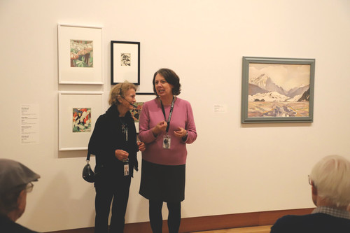 Christchurch Art Gallery guide Sarah Henderson with the Gallery’s Education and Public Programmes team leader Lana Coles.