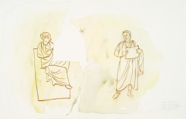 Roman Incised Relief, 3rd C A.D. Gregorian Profane Museum, Vatican, 4 Feb 1974