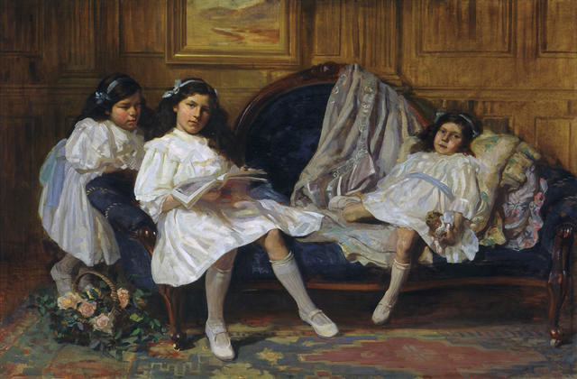 Marjorie, Jean and Nancy, daughters of R E  McDougall Esq