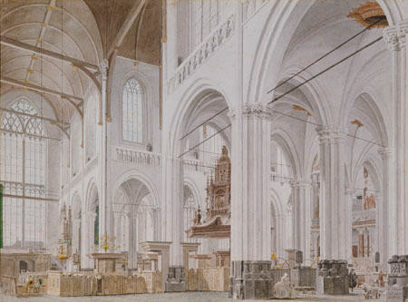 Interior of a Cathedral, Haarlem