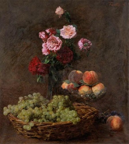 Henri Fantin-Latour Panier de Raisins 1893. Oil on canvas. Collection of Christchurch Art Gallery Te Puna o Waiwhetū, Frank White Bequest 2001