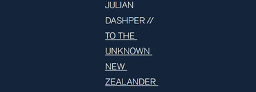 Julian Dashper: To the unknown New Zealander