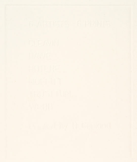 6 Artists = 6 Prints