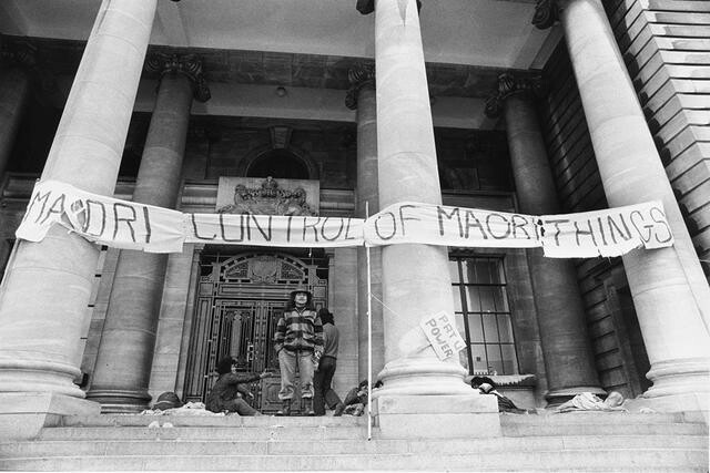 1972 Ngā Tamatoa occupation at Parliament, including Tame Iti