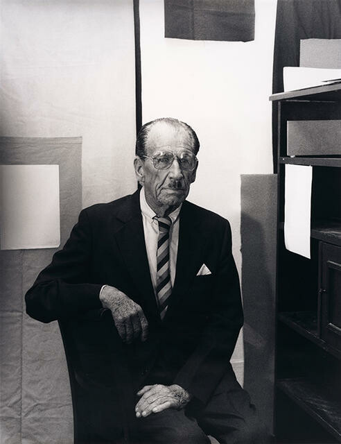 After Kertész of Mondrian 1926