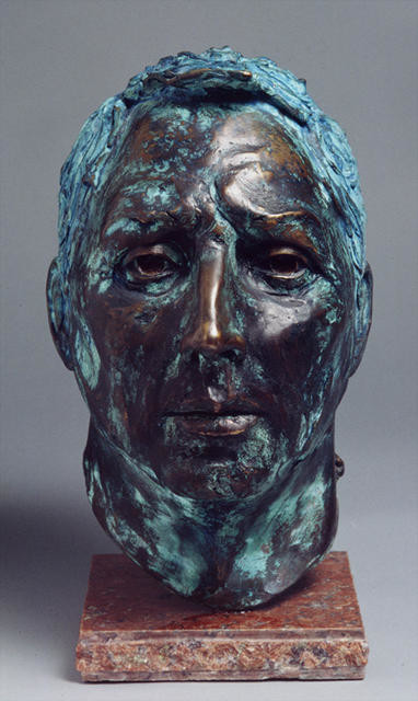 Bronze head of Euan Macleod