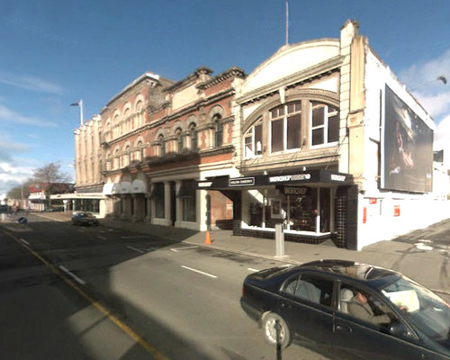 A bit of Christchurch Venetian Gothic down Tuam Street, near corner of High, courtesy of Google Maps