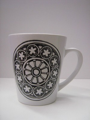 Back by popular demand - Rose window mug!