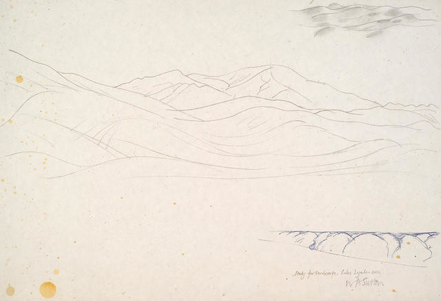 Study for landscape, Lake Lyndon area