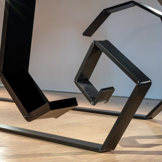 Installation view of Peter Robinson: Charcoal Drawing, Whangārei Art Museum, 2024. Photo: Nimmy Santhosh