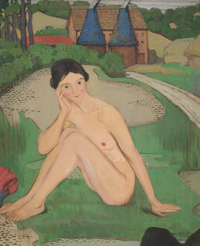 Edith Collier The Lady of Kent 1917–18. Oil on canvas. Collection of the Edith Collier Trust, in the permanent care of Te Whare o Rehua Sarjeant Gallery