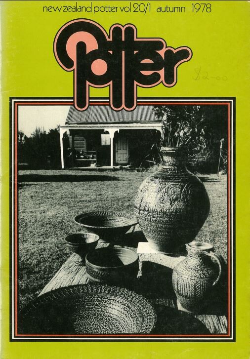 New Zealand Potter volume 20 number 1, Autumn 1978