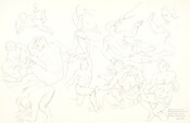 Mannerist poses from ‘Martyrdom of St Lawrence’, Fresco in San Lorenzo, Florence. 19 April 1974