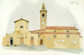 The Church Piazza, Niccolo Tommaseo, Settignano, 7 April 1974
