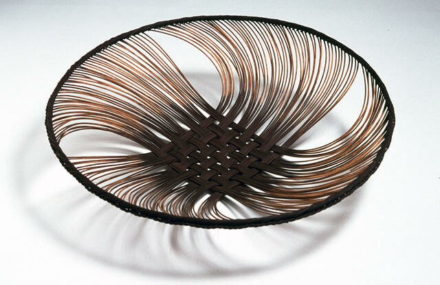 Decorative dish (check pattern)