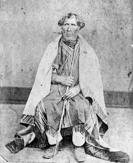 Te Matenga Taiaroa c.1860. Alexander Turnbull Library, 1/2-076006-F