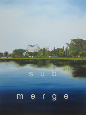 submerge, oil on canvas, 1220mm x 915mm, 2013