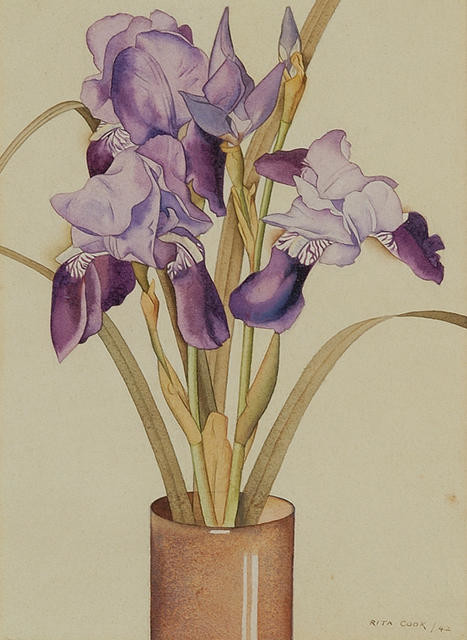 Irises by Rita Angus
