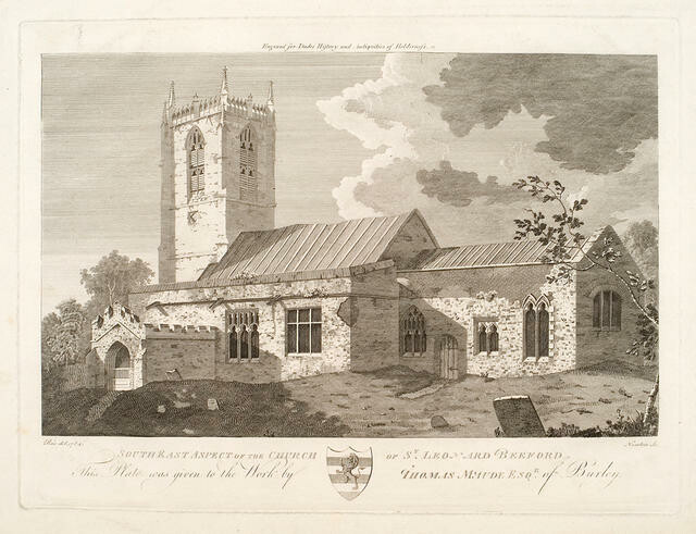 South East Aspect Of The Church Of St Leonard Beeford