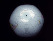 Southern Lights. Anne Noble Antarctica (on a plastic ball) 2005