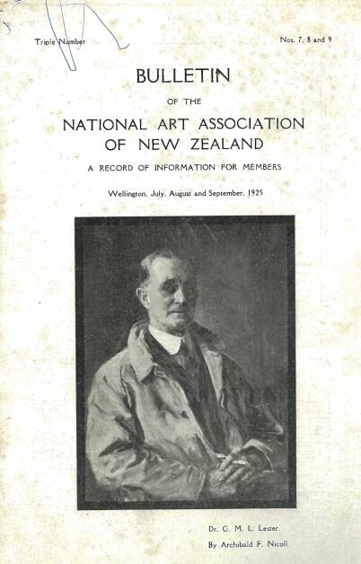 Bulletin of the NAANZ, issues 7, 8 and 9, July, August and September, 1925