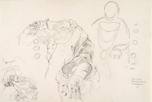 Untitled [sketch for portrait]