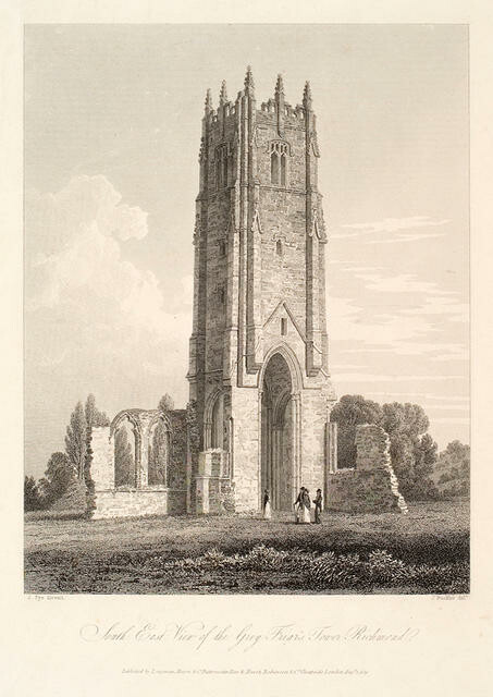 South East View Of The Grey Friar’s Tower Richmond