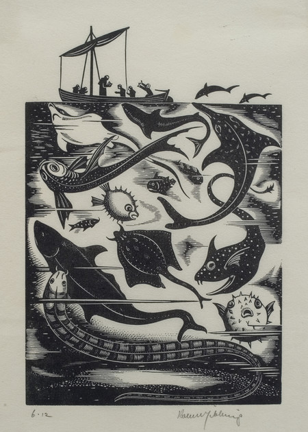 St Brendan and the Sea Monsters by Robert Gibbings | Christchurch