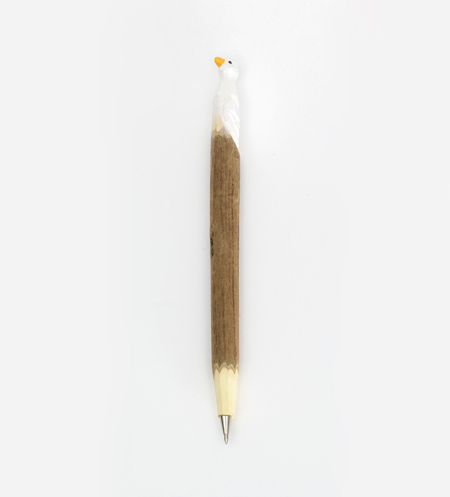 Ballpoint Pen - White Goose Natural Wood