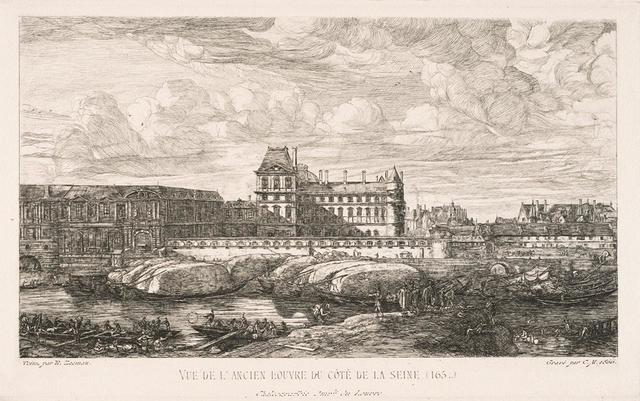 Vue de l'ancien Louvre
