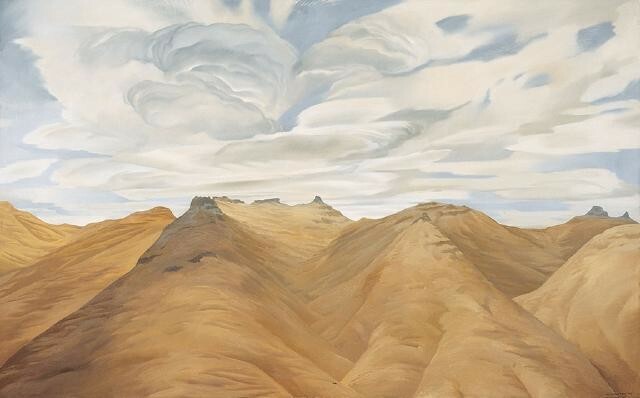 Te Tihi o Kahukura and Sky, I by Bill Sutton