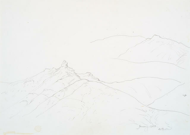 Study For ‘Te Tihi O Kahukura And Sky’ Series