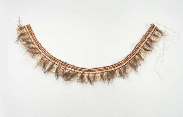  Tāpeka Muka, feathers from kiwi, cotton