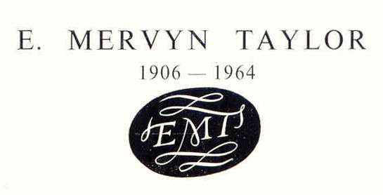 E.Mervyn Taylor exhibition catalogue cover (detail)