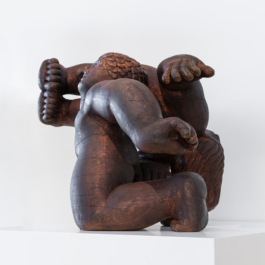 Llewelyn Summers Wrestlers, 1982, Mahogany, Purchased, 1983